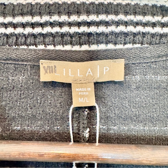 Lilla P Striped Knit Blazer L NWT Nautical Breton Jacket - Picture 3 of 12